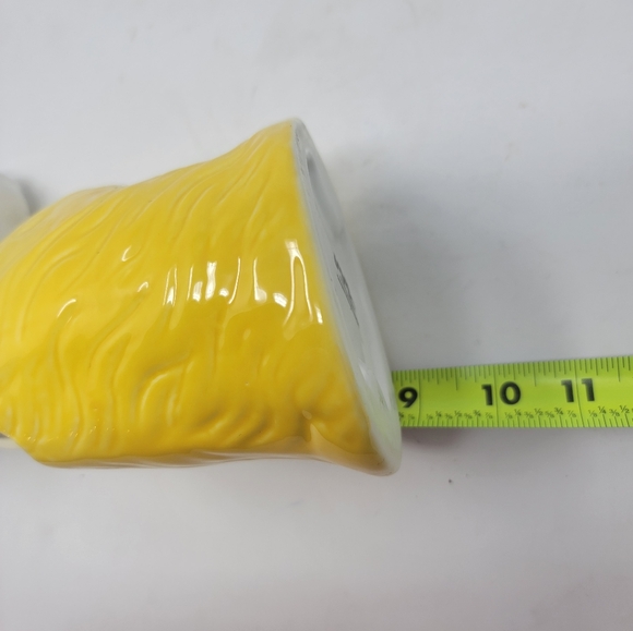 IMM Living Michael Madjus 8" Tall Camel Vase Yellow White - Picture 7 of 7